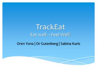 TrackEat Eat well – Feel Well!