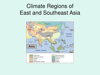 Climate Regions of East and Southeast Asia