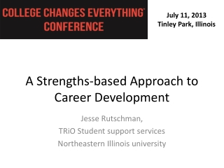 A Strengths-based Approach to Career Development