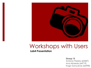 Workshops with Users