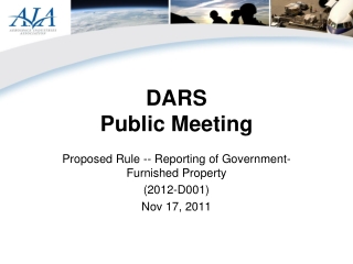 DARS Public Meeting