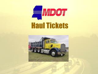 Haul Tickets