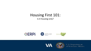 Housing First 101: Is it housing only?