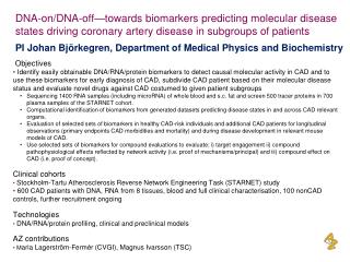 PI Johan Björkegren, Department of Medical Physics and Biochemistry
