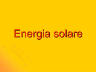 Energia solare