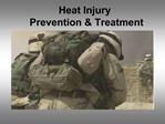 Heat Injury Prevention