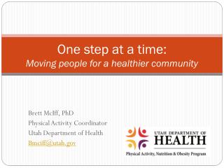 One step at a time: Moving people for a healthier community