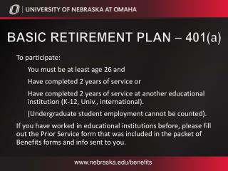 Basic Retirement Plan – 401( a )
