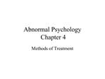 Abnormal Psychology Chapter 4