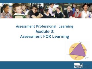 Assessment Professional Learning Module 3: Assessment FOR Learning