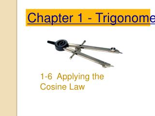 1-6 Applying the Cosine Law