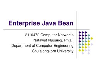 Enterprise Java Bean