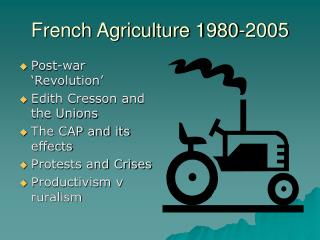 French Agriculture 1980-2005
