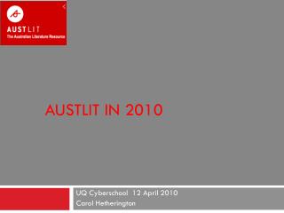 AustLit in 2010