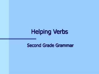 Helping Verbs