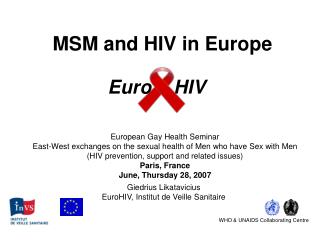 MSM and HIV in Europe