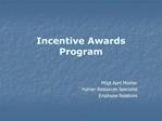 Incentive Awards Program