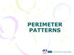 PERIMETER PATTERNS