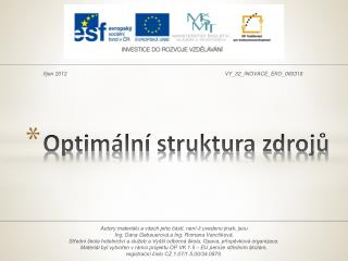 Optimální struktura zdrojů