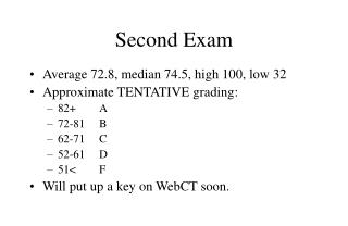 Second Exam