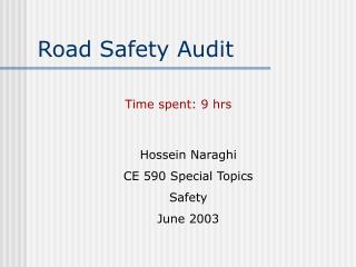 Road Safety Audit