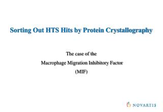 Sorting Out HTS Hits by Protein Crystallography