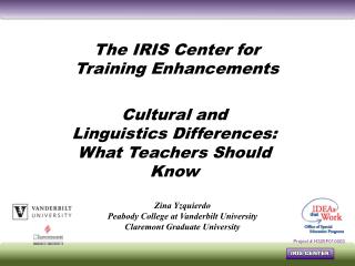Cultural and Linguistics Differences: What Teachers Should Know