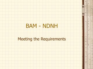 BAM - NDNH