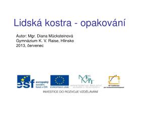 Lidská kostra - opakování