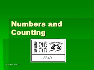 Numbers and Counting