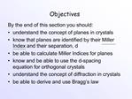 Objectives