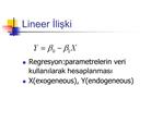 Lineer Iliski