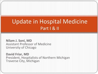 Update in Hospital Medicine Part I II
