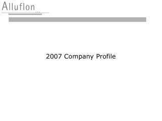 2007 Company Profile