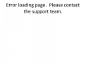 Error loading page. Please contact the support team.