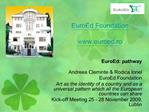 EuroEd Foundation euroed.ro