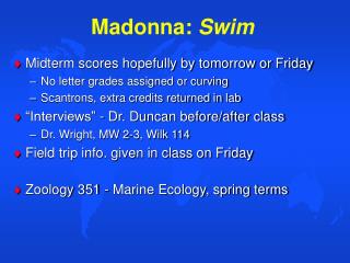 Madonna: Swim