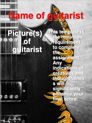 Name of guitarist
