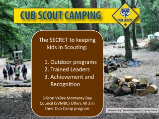 The SECRET to keeping kids in Scouting: Outdoor programs Trained Leaders