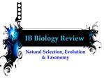 IB Biology Review
