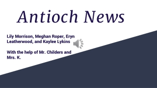 Antioch News