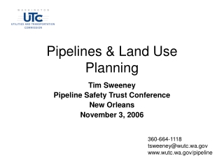 Pipelines & Land Use Planning