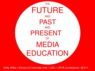 The Future and past and Present Of Media Education