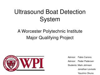 Ultrasound Boat Detection System