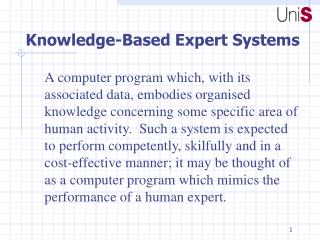 Knowledge-Based Expert Systems