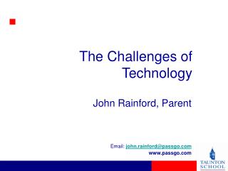 The Challenges of Technology
