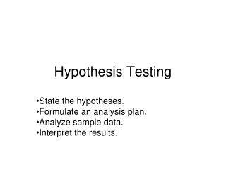 PPT - Hypothesis Testing PowerPoint Presentation - ID:3037496