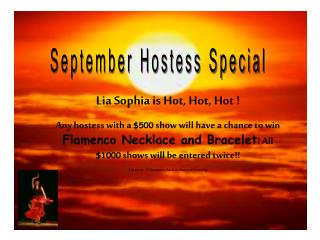 September Hostess Special