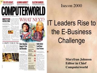 Maryfran Johnson Editor in Chief Computerworld