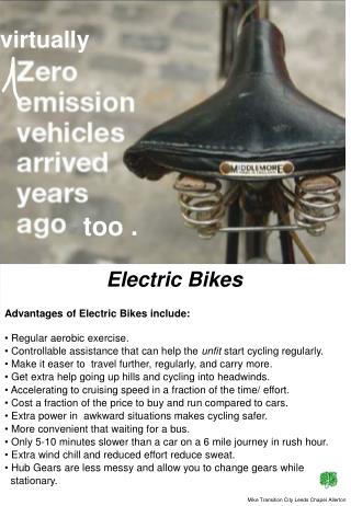 electric bike ppt presentation download free